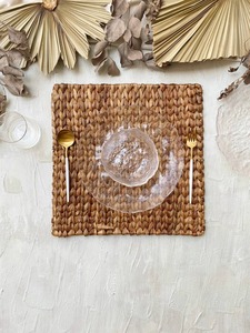 Napperon carré en jacinthe d'eau produits écologiques fabriqués au Vietnam décoration de table napperon tissé en gros - Product Image 6