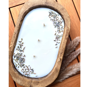 Portavelas de té hecho a mano, portavelas de madera de granja, cuenco de masa rústico personalizado para centro de mesa, decoración del hogar - Product Image 5