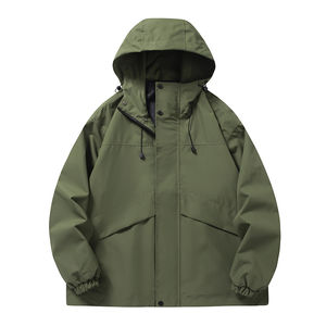 Chaqueta Softshell de Lona Cortavientos de la Mejor Calidad y Precio para Hombre, Novedad, Precio al por Mayor, con Capucha, Invierno, Casual, Streetwear, Unisex - Product Image 2