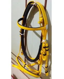 LIGHTWEIGHT PVC HORSE BRIDLE WITH RUBBER GRIP REINS /STAINLESS STEEL BUCKLE RESIN PADDED/CUSTOM DESIGN PVC BRIDLE