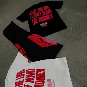 Puff Printing <b>Silk</b> Screen Printed Eco-Friendly Short Sleeve T-<b>shirts</b> 100% Cotton Custom LOGO <b>Men</b> Hip Hop Knitted Tee <b>Shirt</b> - Product Image 3