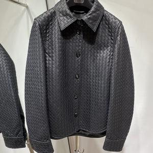 2024 Hot Selling Unique <b>Leather</b> <b>Jackets</b> <b>Jacket</b> <b>Leather</b> Woman Checkerboard <b>Leather</b> <b>Jacket</b> - Product Image 5