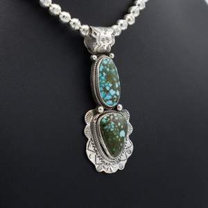 Colgante Vieira estampado turquesa Kingman - Product Image 2