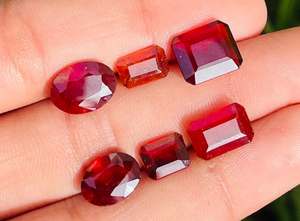 Granate de Hessonita Natural, Piedra de Nacimiento Genuina, Naranja, Corte Facetado para Fabricación de Joyas, Gemas Brillantes, Venta a Granel - Product Image 2