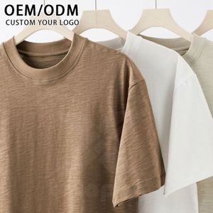 T-shirts de qualité professionnelle pour hommes Conception personnalisée OEM/ODM Service de marque privée Tissu tricoté Formel Commandes en gros - Product Image 3