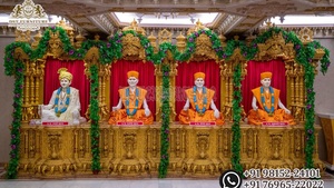 Pesado tallado doble puerta de madera Mandir/templo nogal polaco Pavo Real tallado Mandir para el hogar comprar madera tallada a mano templo EE. UU. - Product Image 6