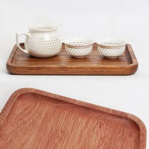 Ensemble de plateaux de service en bois de différentes tailles idéal pour les collations au thé et au café parfait pour la table à manger de la cuisine et la décoration intérieure - Product Image 3