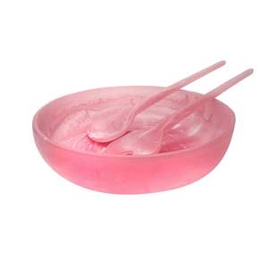 Bol de service à salade en résine de forme ronde personnalisé et personnalisé pour la décoration de table de fête de mariage bol en résine - Product Image 1