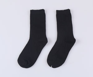 Chaussettes habillées pour hommes de haute qualité 100% chaussettes d'affaires noires en bambou pur et chaussettes de sport avec logo personnalisé Jacquard - Product Image 2