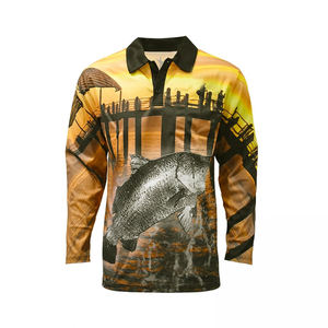 Camiseta Polo de Torneo Personalizada al por Mayor, Transpirable, Impermeable, de Secado Rápido, Manga Larga, para Pesca, con Estampado Digital, Tallas Grandes - Product Image 5