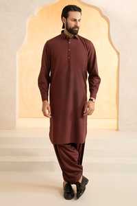 Ensemble Salwar Kameez Traditionnel pour Hommes Design Ethnique Moderne Haute Qualité Séchage Rapide Respirant 2 Pièces Kurta Pyjama par AM IMPEX - Product Image 4