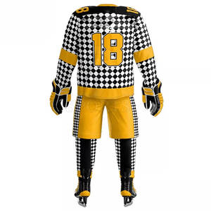 Uniforme completo de hockey sobre hielo con material que absorbe la humedad para un juego intenso uniforme de hockey sobre hielo - Product Image 4