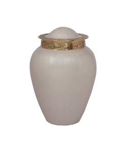 Urnes funéraires classiques en aluminium écologiques avec design Art déco fabriquées à la main pour les cendres commémoratives à bas prix - Product Image 6