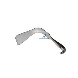 Retractor Abdominal con mango hueco en forma de L de alta calidad, Retractor Manual de acero quirúrgico para heridas finas - Product Image 1