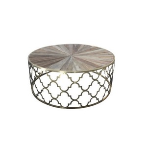 Customized Black and <b>Brown</b> Color Coffee <b>Table</b> Modern Design Furniture Round Center <b>Table</b> Hotel and Home Decoration 2025 - Product Image 2