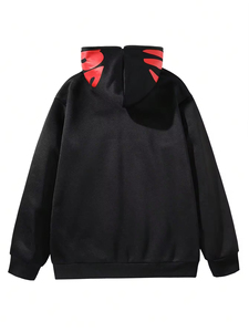 Pull à capuche avec impression numérique avant solide Meilleure qualité Streetwear d'hiver pour hommes à prix raisonnable - Product Image 2