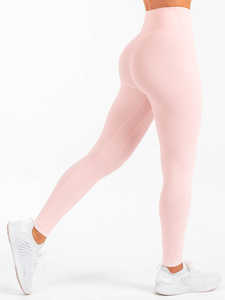 Venta al por mayor personalizado Rosa almizcle NKD cintura cruzada banda Leggings alta Cruz sobre la cintura y ropa activa moda gimnasio Leggings para mujeres - Product Image 3