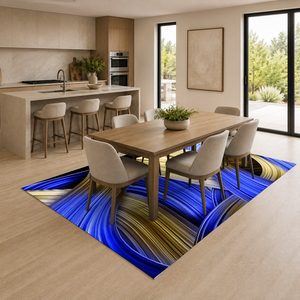 RUGS DEPOT LXDP-0553 Wholesale Charcoal Grey Marble Effect Digital Printed Machine Washable Chenille Area Rug Non <b>Slip</b> - Product Image 4