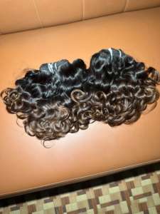 Extensions de cheveux indiens bouclés 100 % naturels, qualité Remy, vente en gros, cuticules alignées, lots de cheveux humains : modèle non permanent - Product Image 4