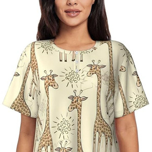 Giá Tốt Nhất Của Phụ Nữ Xl Kích Thước Giản Dị Ngắn Thiết Lập Bền Vải Chiều Dài Đầu Gối Với Biểu Tượng Tùy Chỉnh Mô Hình Rắn Trang Trí - Product Image 6