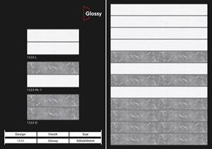 Juego de azulejos de pared de cerámica de la mejor calidad 300x600, decoración de azulejos, color marrón, Rosa ligero de 8mm de espesor - Product Image 4