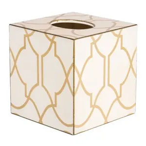 Caja de pañuelos de madera de Acacia Natural Rectangular moderna, buena calidad, hoteles, restaurantes, decoración - Product Image 6