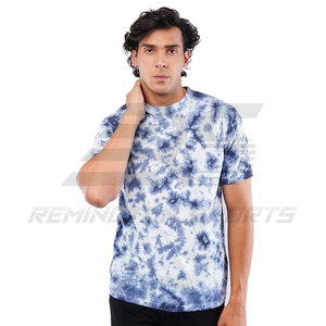 Ropa de calle Último diseño Hombres Tie & Dye Camisetas Color sólido Tamaño adulto Hombres Tie & Dye Camisetas - Product Image 4