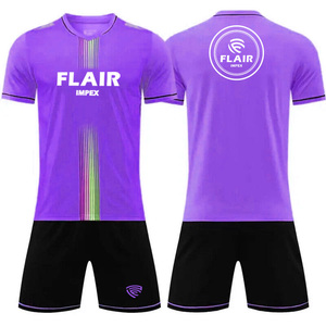 Camiseta de fútbol transpirable cómoda de diseño personalizado de la mejor calidad, conjuntos de uniformes, servicio OEM de jugadores juveniles con corte automatizado - Product Image 4