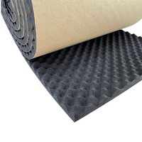 OEM Accepter NBR Matériau insonorisé Mousse acoustique Mousse ondulée Tapis d'isolation phonique auto-adhésif Mousse de caoutchouc