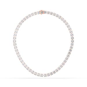 30. Collar de tenis de diamante de corte esmeralda graduado de moissanita de 1/2 quilates para su plata de ley - Product Image 3