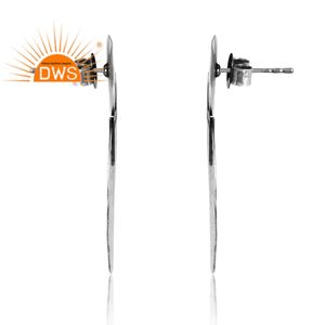 Conception chaude 925 argent oxydé boucle d'oreille pour les femmes conception personnalisée bijoux pour femmes cadeau pour elle - Product Image 4