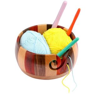 High Quality Eco-friendly Original OEM Accept Knitting Accessories Bamboo Wooden Yarn <b>Bowl</b> Without <b>Lid</b> - Product Image 6