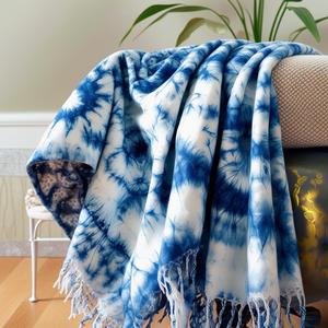 Tiro de algodón teñido de corbata ecológico hecho a mano, suave, vibrante, duradero, moderno, para decoración del hogar, sala de estar a buen precio - Product Image 5