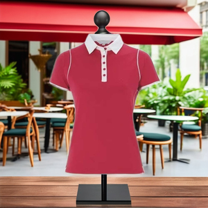 Polo de señora de talla grande personalizado OEM transpirable y éxito de ventas con cuello nueva opción barata - Product Image 1