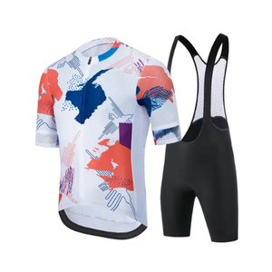 Ensemble de maillots de cyclisme à manches courtes avec logo personnalisé pour hommes, vêtements de sport et combinaisons de cyclisme - Product Image 4
