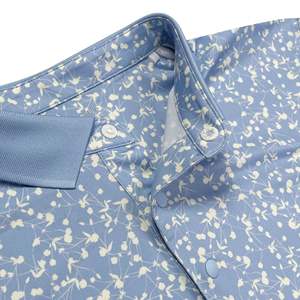 เสื้อกอล์ฟแขนสั้นผู้ชาย Handee ผ้าโพลีเอสเตอร์ถัก 100% ระบายอากาศได้ดี พิมพ์ลายดอกไม้ ดีไซน์สวมใส่สบายและมีสไตล์ - Product Image 5
