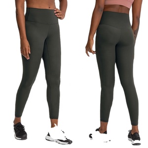 Leggings rayés taille haute OEM/ODM, ensemble de vêtements actifs, pantalon de Yoga bleu, pour Fitness, ensemble de Yoga, étiquette privée - Product Image 1