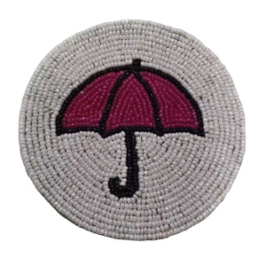 Elegante posavasos con cuentas de flores para la configuración del comedor posavasos con cuentas hechos a mano de primera calidad para la recepción de la boda - Product Image 1