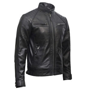 2026 <b>Leather</b> Jacket Coat Men Fashion Vintage <b>Outfit</b> Zipper Distressed <b>Leather</b> Jacket Stylish Durable Trendy Outerwear For Men - Product Image 4