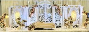 Decoración de Escenario para Recepción de Boda Estilo Bollywood de Lujo, Decoración de Boda de Lujo y Diseño de Eventos, Decoración de Boda Premium, Temática para Eventos - Product Image 4