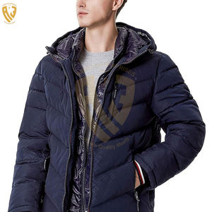 Chaqueta acolchada cálida acolchada con cremallera de gran tamaño hecha a medida con ropa de invierno de lona de alta calidad para hombres y mujeres - Product Image 2