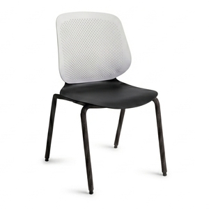Nueva Silla de Oficina Moderna de Malla Plástica con Reposabrazos Metálicos, Base Giratoria Ajustable con Ruedas, Asiento Ergonómico para Uso en Oficina - Product Image 2