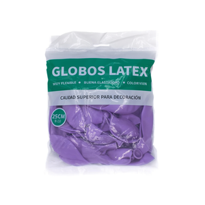 Palloncini in lattice Party Love 25 cm lilla pastello 50 pezzi decorativi - Product Image 2