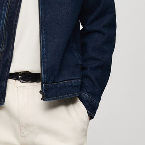 Chaqueta Vaquera Informal de Mezclilla Personalizada de Alta Calidad, Resistente al Viento y Ecológica, de Color Sólido para Hombre, Chaquetas Vaqueras de Moda Primavera 2026 - Product Image 5