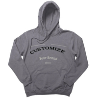 Suéteres con Logotipo en Relieve de Primera Calidad, Sudadera Personalizada Extra Grande, Sudadera con Capucha Blanca con Estampado en 3D para Hombre