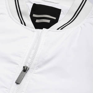 Chaqueta universitaria ecológica de alta calidad para hombre, soporte a prueba de viento, Mangas de cuero personalizadas, Venta caliente de calle alta de talla grande - Product Image 3