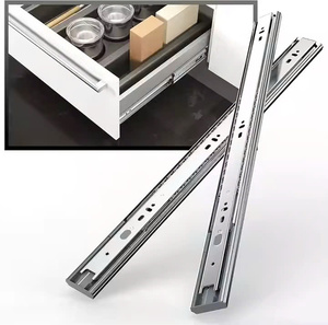 Aodeli moderno Acero inoxidable bola abierta extensión completa cajón suave pesado cargable gabinetes para cocina dormitorio Hospital - Product Image 5
