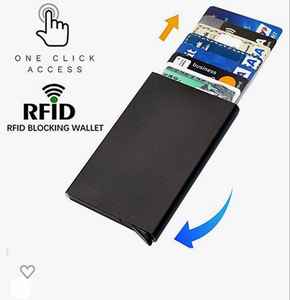 Tarjetero con bloqueo RFID seguro, ligero y duradero, ideal para tarjetas de crédito y uso diario - Product Image 1
