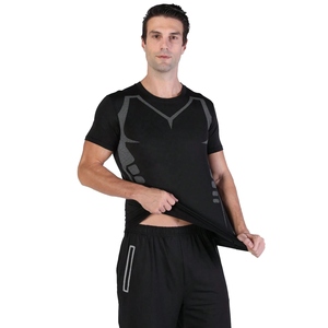 Conjuntos Deportivos Casuales de Verano para Hombre, Conjuntos de Gimnasio de Punto Transpirable con Compresión Personalizada, Secado Rápido - Product Image 6
