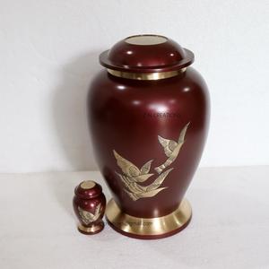Haute qualité en gros gravé oiseaux volants en laiton adulte urne crémation urnes pour cendres humaines funérailles en laiton urnes funéraires fournitures funéraires - Product Image 4